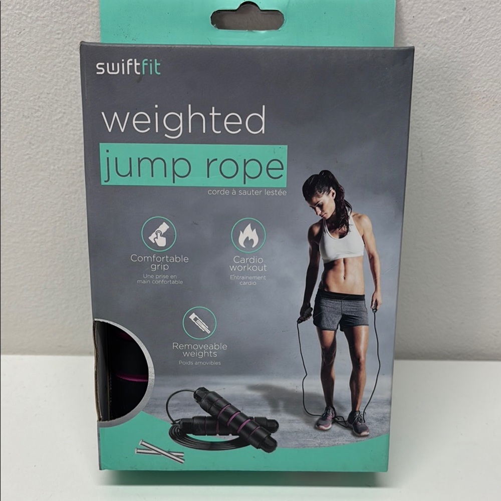 SwiftFit Weighted Jump Rope
Choose your color:black,purple